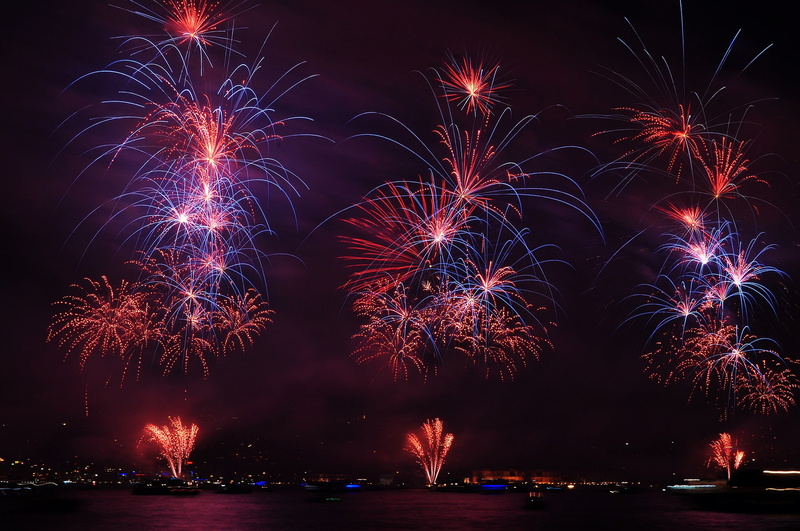 salute, Turkey, Republic Day, 1080P, lights, night, fireworks
