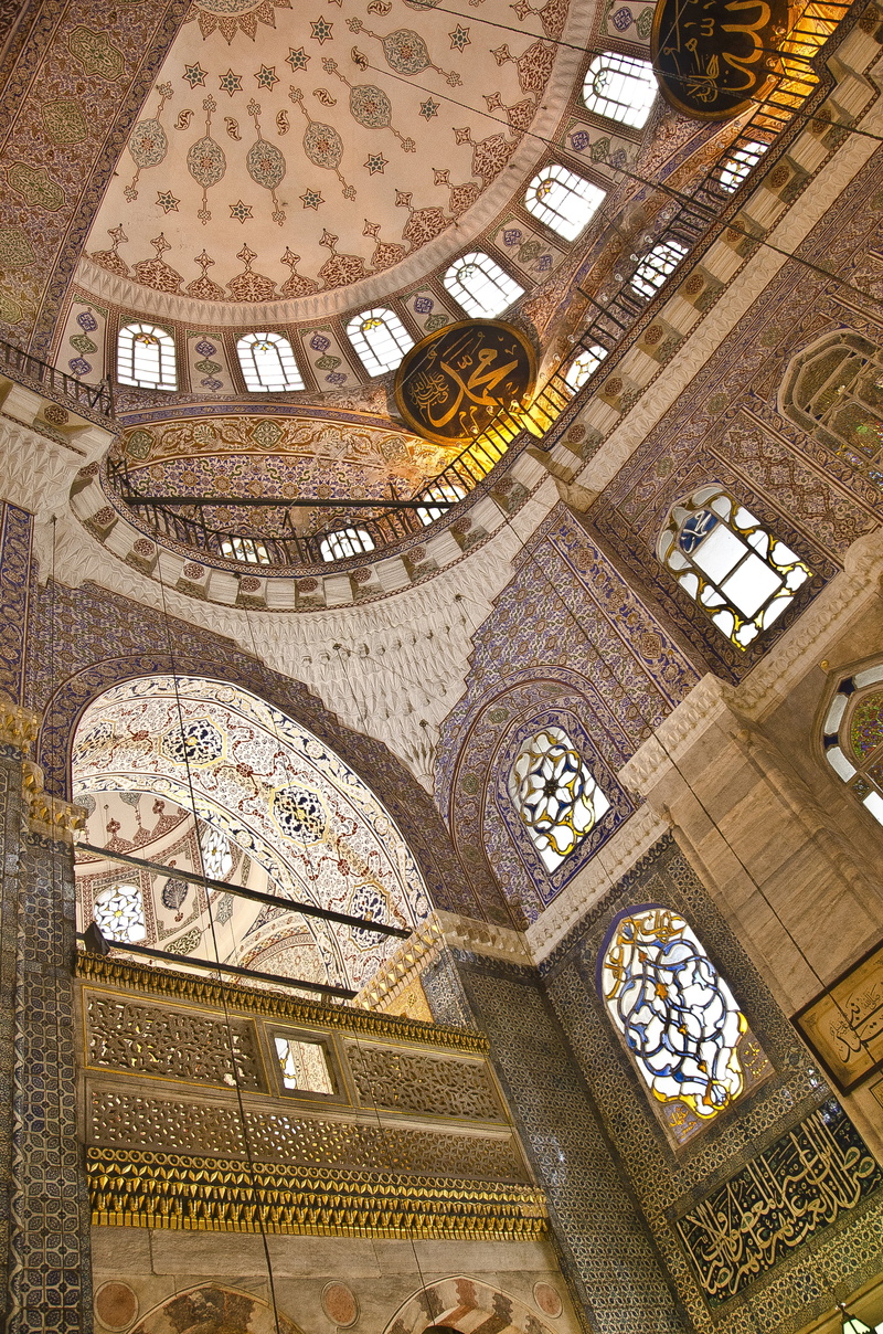 mosquée, mosaic, spirituality, building, 4K, directly below, place of worship, belief, architecture and art, istanbul, built structure, low angle view