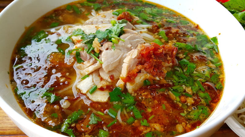 food and drink, table, close-up, herb, wellbeing, garnish, luang prabang, temptation, soup, asian food, indulgence, laos, no people, 5K, khao soi, serving size