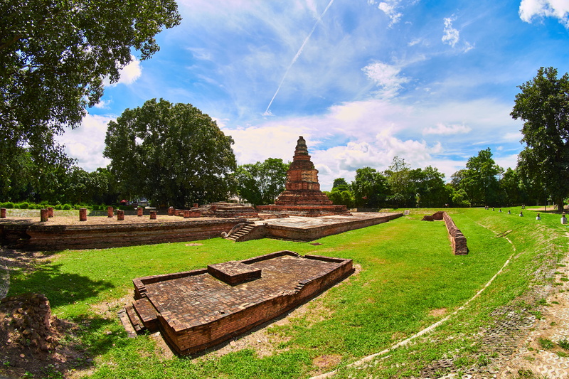 wiang kum kam, plant, tree, ancient civilization, nature, ruined, temple, architecture, spirituality, day, the past, outdoors, tha wang tan, building exterior