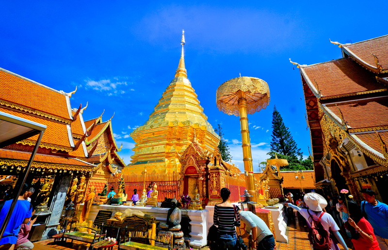 painting, thailand art, ayutthaya old, พระ, spire, religion, Thailand, buildings, wat phra that choeng chum, thailand temple, travel destinations, women