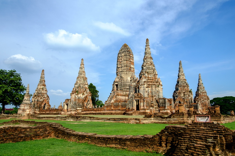 day, building exterior, buddism, belief, sky, place of worship, old, phra nakhon si ayutthaya, archaeology, no people, thailand, ruined, religion, the past
