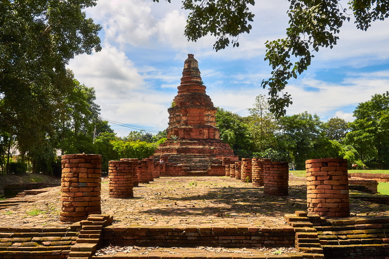 plant, sky, tha wang tan, tree, thailand, outdoors, ancient, day, travel destinations, cloud - sky, place of worship, history, ancient civilization, old
