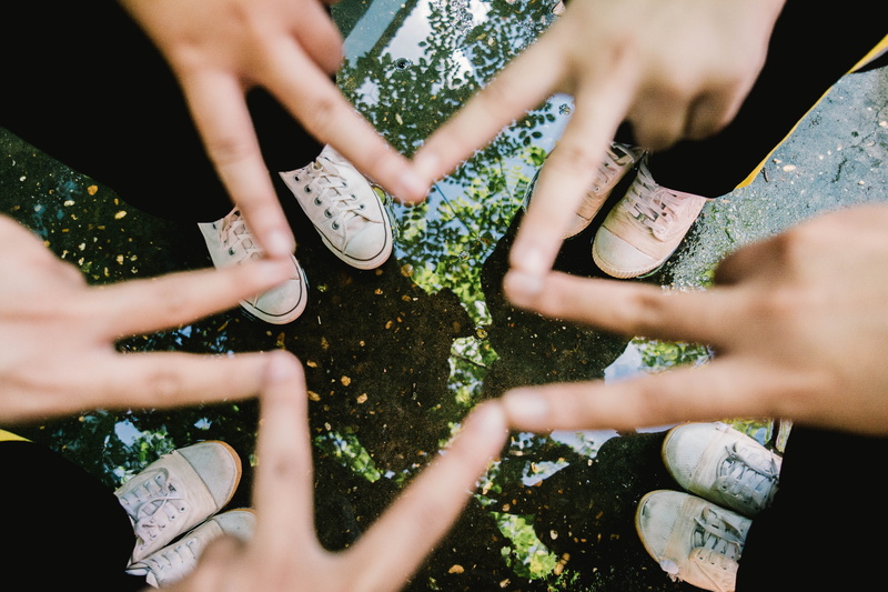 togetherness, people, body part, connection, unity, human body part, teamwork, bonding, day, hand, nature, thatnaraiwittaya school, circle, directly below