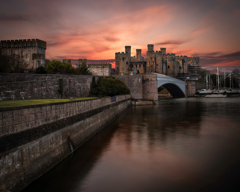 architechture, office building exterior, castle, skyscraper, cityscape, conway castle, united kingdom, building exterior, history, sky, building, architecture