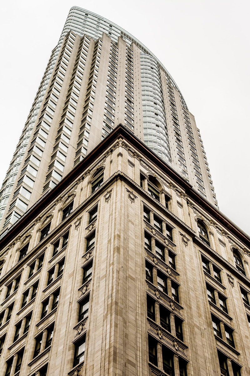 exterior, photo, outdoors, gray, day, built structure, nature, office, brown, tower, penthouse, skies, high, financial district, architechture, concrete