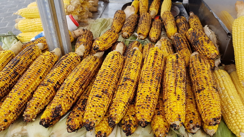 large group of objects, food, market, outdoors, corn, food and drink, 4K, turkey, yellow, healthy eating, day, istanbul, retail, agriculture, no people