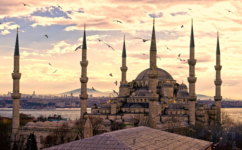 sultanahmed, building exterior, Europe, spirituality, architecture, spire, City, cloud - sky, no people, istanbul, Turkey, dome, built structure, place of worship