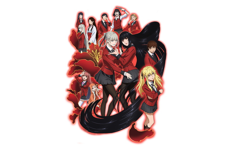 Yumeko Jabami, Sayaka Igarashi, Yumemi Yumemite, 1080P, Midari Ikishima, Yuriko Nishinotouin, Anime, Kirari Momobami, Itsuki Sumeragi, Ryōta Suzui, Kakegurui