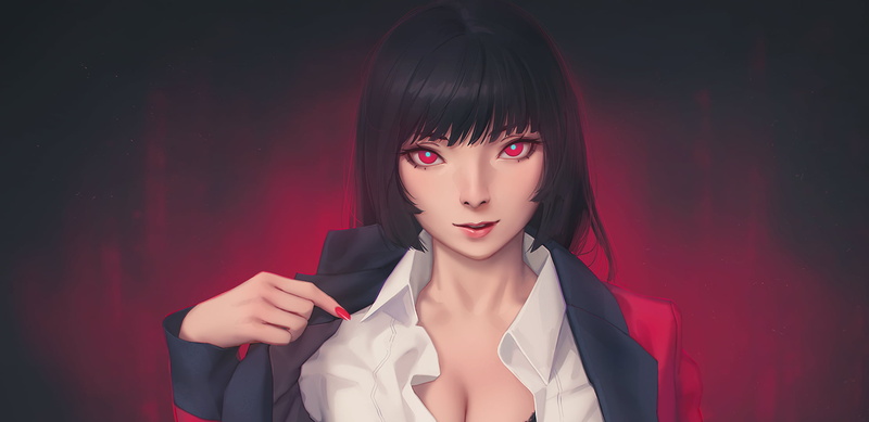 Kirari Momobami, Kakegurui, Anime, 1080P