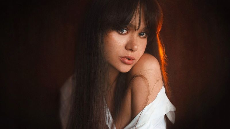 hair, look, Masha, Alexey Slesarev, Girl, 1080P