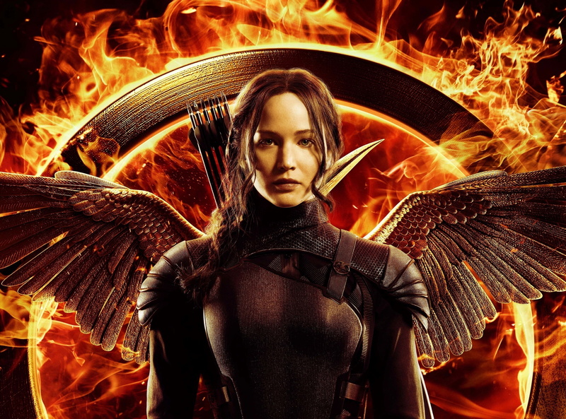 heat - temperature, Mockingjay, long exposure, catching, jennifer lawrence, katniss, motion, Fire, Hunger Games, Movies, young adult, orange color, 2K
