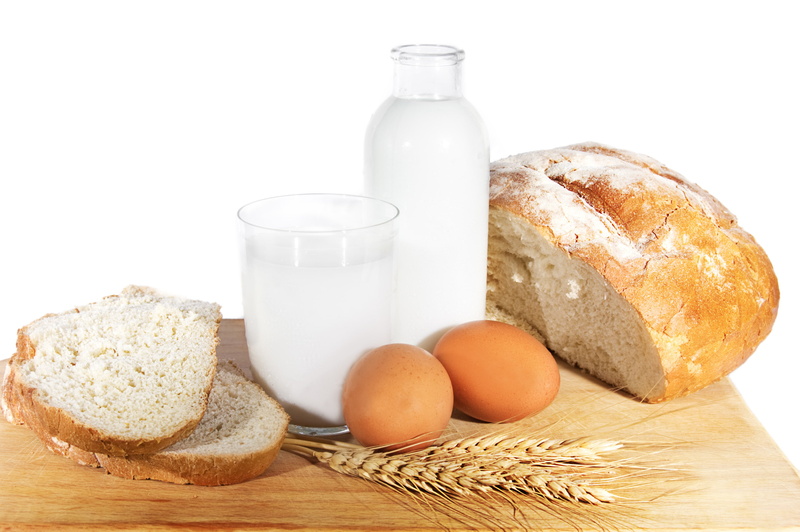 simple food, wheat, egg, milk, food, pitcher, 2K, bread, eggs