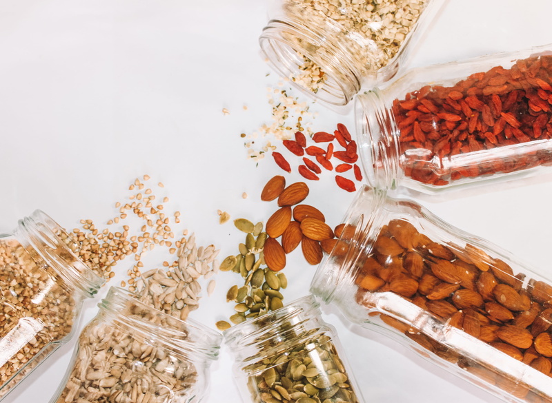 vegetable, variety, almond, produce, fruit, assorted, seed, nuts, freshness, australia, brown, high angle view, food and drink, 4K, melbourne, nature