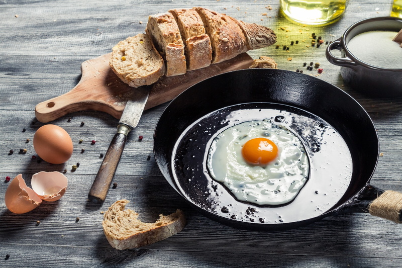 bread, 1080P, eggs, food