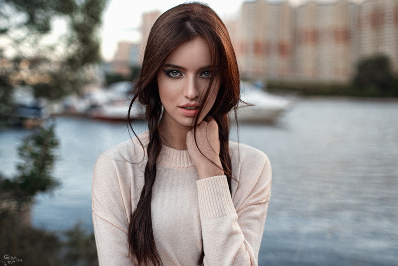 1080P, Georgy Chernyadyev, Anastasiya Malakhova, face, brunette, women