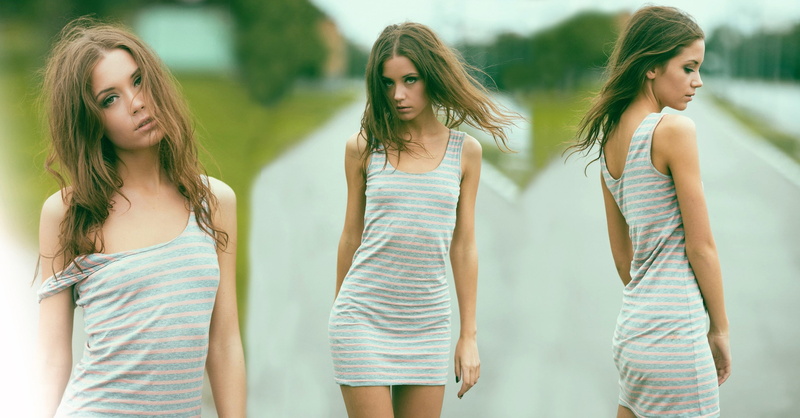 Nipples Through Clothing, collage, women, model, 2K, Xenia Kokoreva