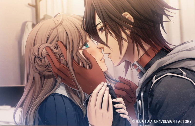 720P, odango, green, amnesia, blush, shin, braids, brown, hair, gloves, eyes, choker, heroine, characters, couple