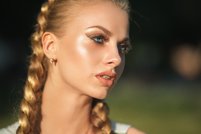 close-up, braids, smiling, hairstyle, headshot, human face, lifestyles, face, young women, young adult, make-up, portrait, model, beautiful woman, Dmitry Shulgin