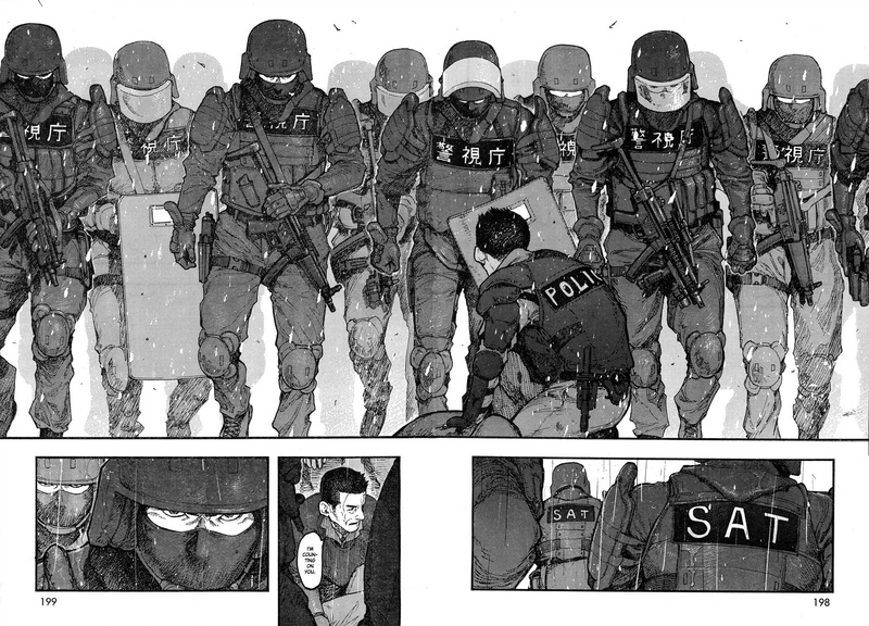 standing, side by side, military, uniform, men, manga, people, law, group of people, armed forces, Ajin, clothing, outdoors, weapon, army soldier, crowd