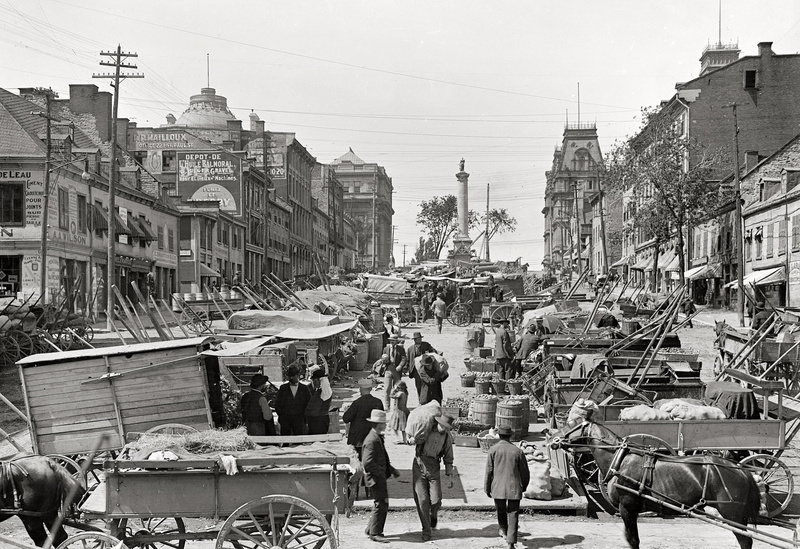 the city, retro, market, 1900-the year, 1080P, USA