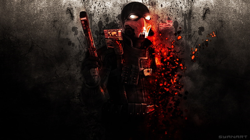 Wanted: Weapons of Fate, communication, gun, video game, illustration, fear, warning sign, dark, holding, social issues, emotion, soldier, portrait, sign