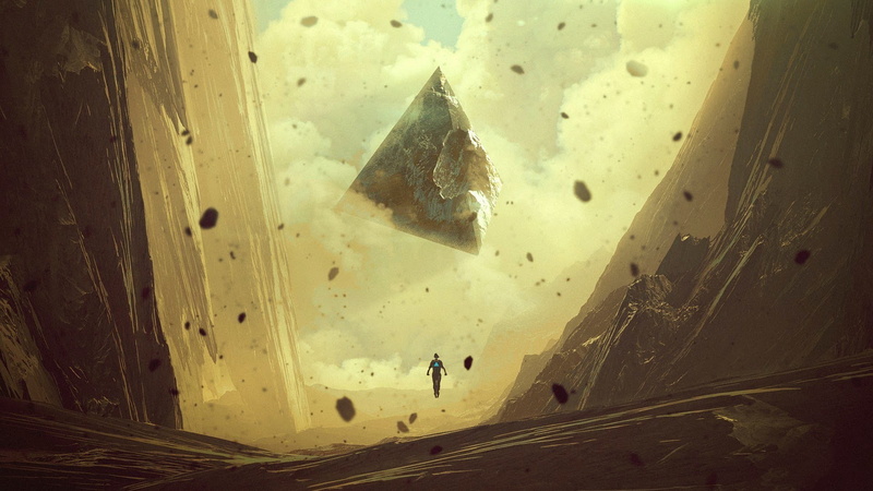 1080P, Triangle, fantasy Art, Kuldar Leement