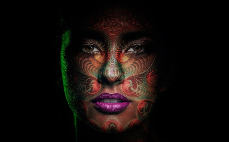 art, the goddess of the moon, Mama Killa, girl, 1080P, Mom Kiel, painting, makeup, portrait