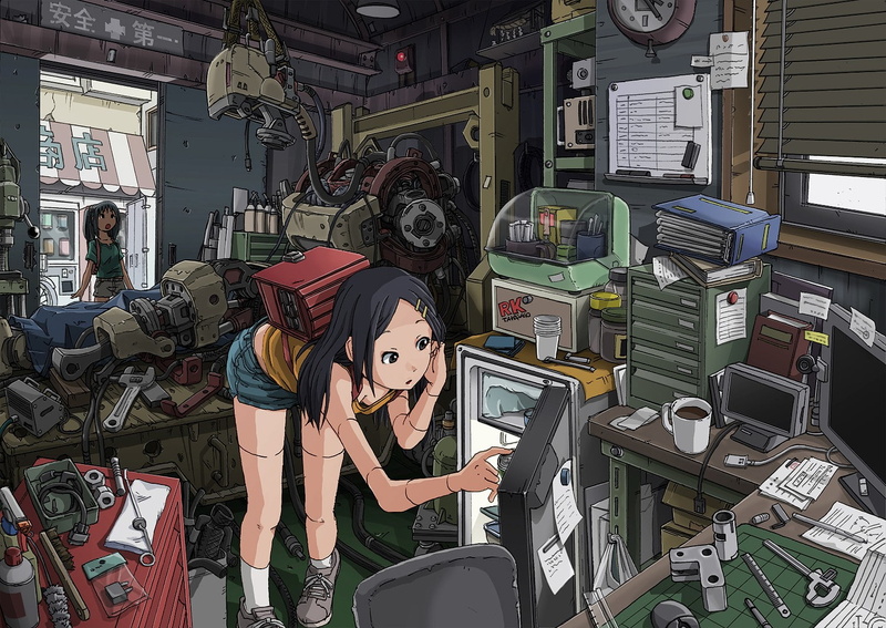 720P, workshops, anime girls