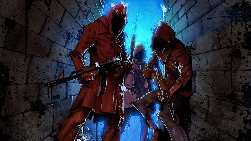 1080P, game, inFamous, people, shooting, wall - building feature, weapon, aggression, standing, men, real people, video games, clothing, abandoned, gun