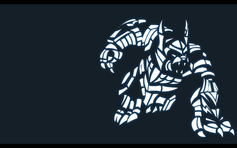 low angle view, 720P, black background, auto post production filter, Volibear (League Of Legends), unrecognizable person, silhouette, art and craft, pattern