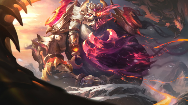 Riot Games, dragon, League of Legends, digital art, Volibear (League of Legends), 8K, GZG, 4K, Volibear