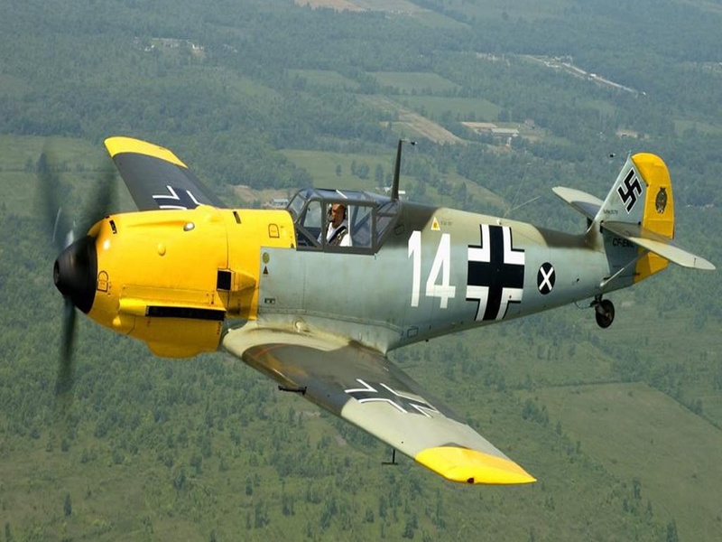 art, hd, fly, messerschmitt, Airplane, aircraft, 480P, bf, antique