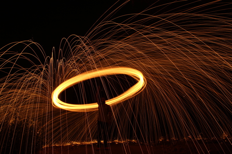 shape, close-up, arts culture and entertainment, glowing, lasso, spark, no people, fire, abstract, blurred motion, macro, night, spiral, photography, light trail