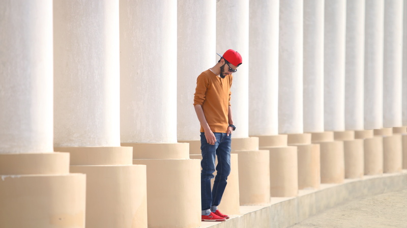 photography, fashion, culture, hardhat, guy, men, pillars, built structure, glasses, construction industry, full length, hair style, nationality, lifestyle