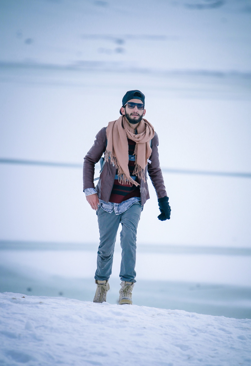 sunglasses, winter, 4K, travel, color, full length, warm clothing, clothing, black, boys fashion, one person, real people, beauty, boy, lifestyles, pose