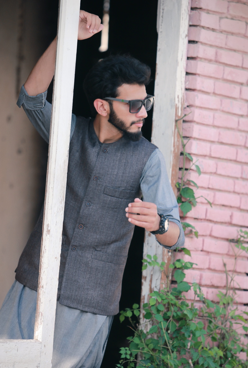 day, real people, young adult, posing, lifestyle, park, mans fashion, pakistani fashion, hairstyle, casual clothing, stylish boy, portrait, blurry background