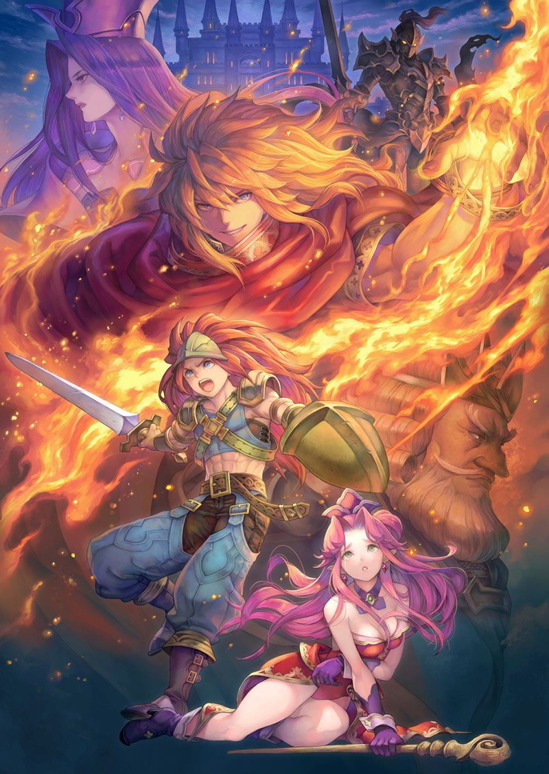 Trials of Mana, artwork, video game characters, 720P