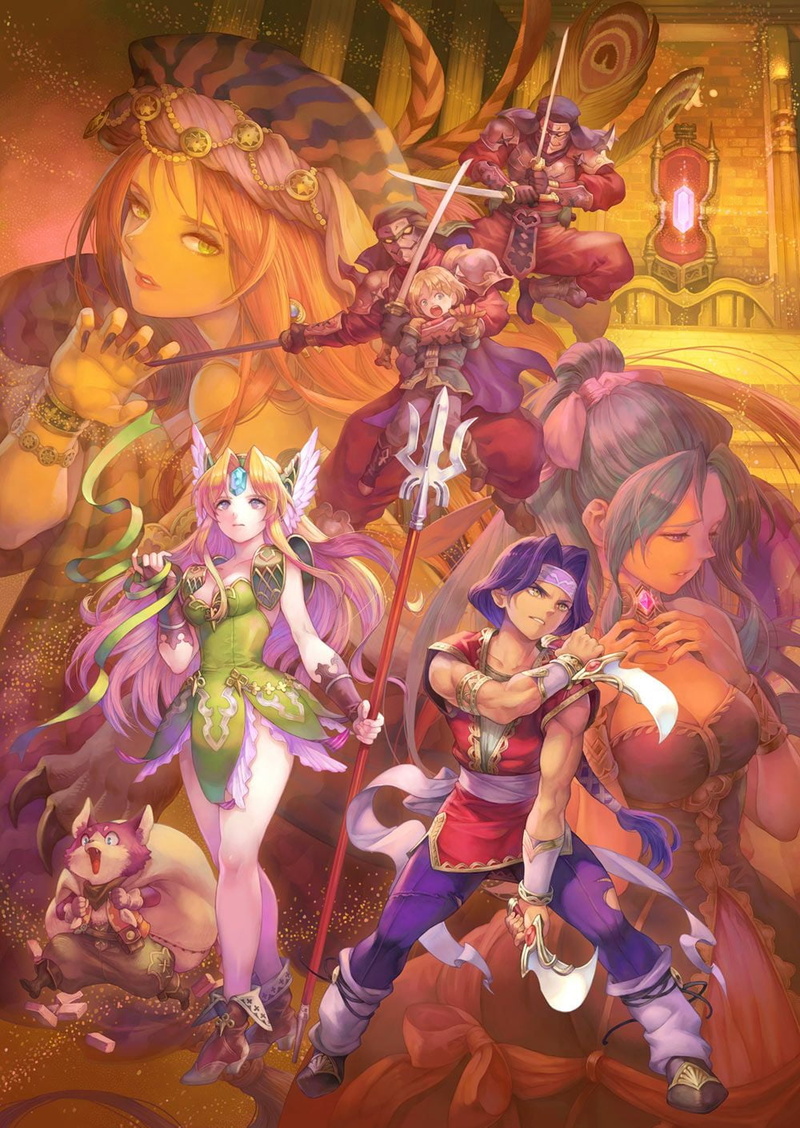 artwork, video game characters, Trials of Mana, 720P