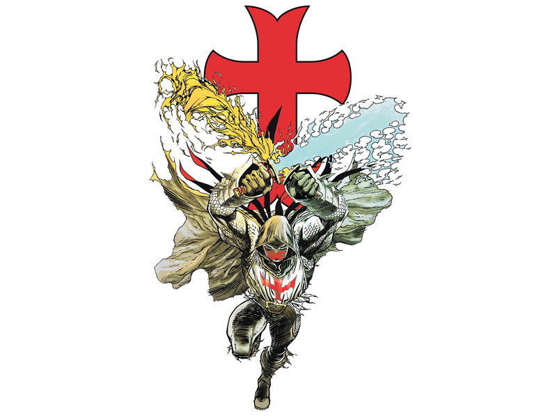 black, white, logo, comics, grey, 720P, azrael, hd