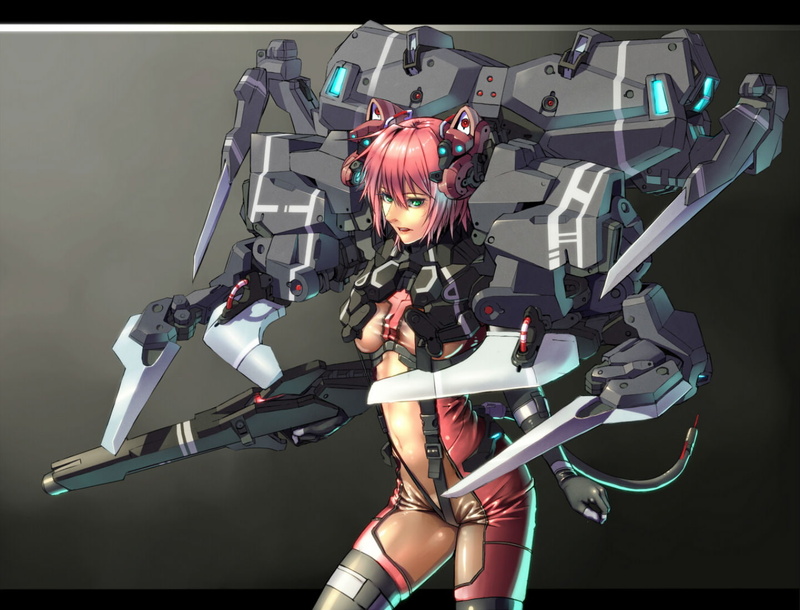 tkln, 720P, bodysuit, original, mecha, mechagirl