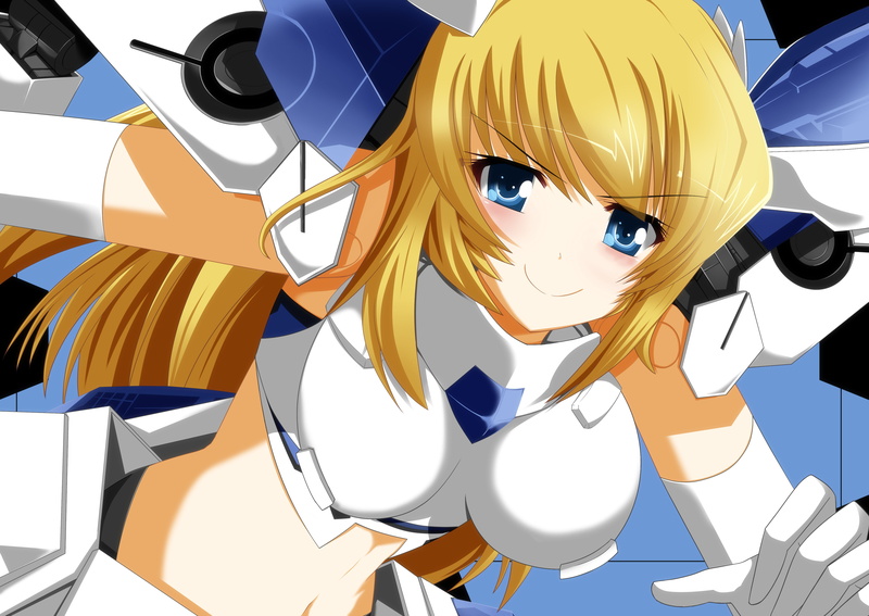 shinki, 4K, hair, eyes, long, mechagirl, gloves, blonde, altrene, elbow, eiyuu, blue, busou