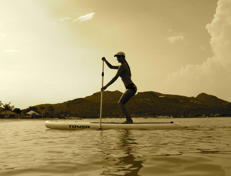 real people, boat, nautical vessel, woman, using, surfing, mode of transportation, girl, sunset, paddle, full length, waterfront, water, nature, leisure activity