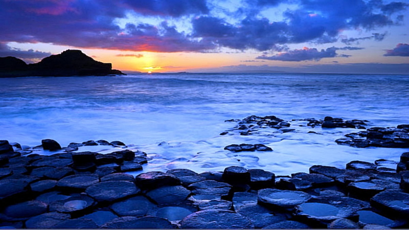 1080P, sunset, lovely, fascinating, blue, cool, beaches, 3d and abstract, wonder, beauty