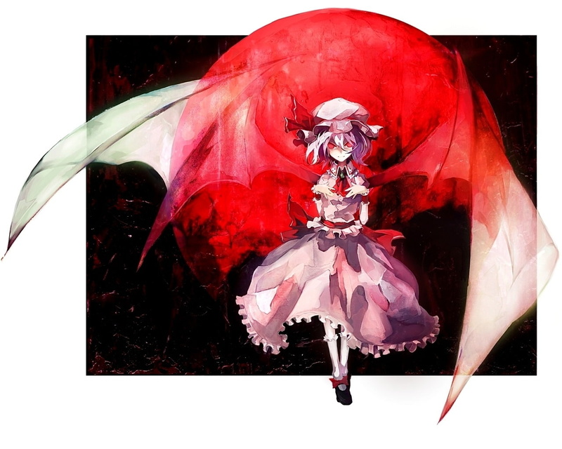 vampires, Video Games, hd, games, banpai, art, remilia, 720P, video, wings, akira, x, Touhou, scarlet, anime