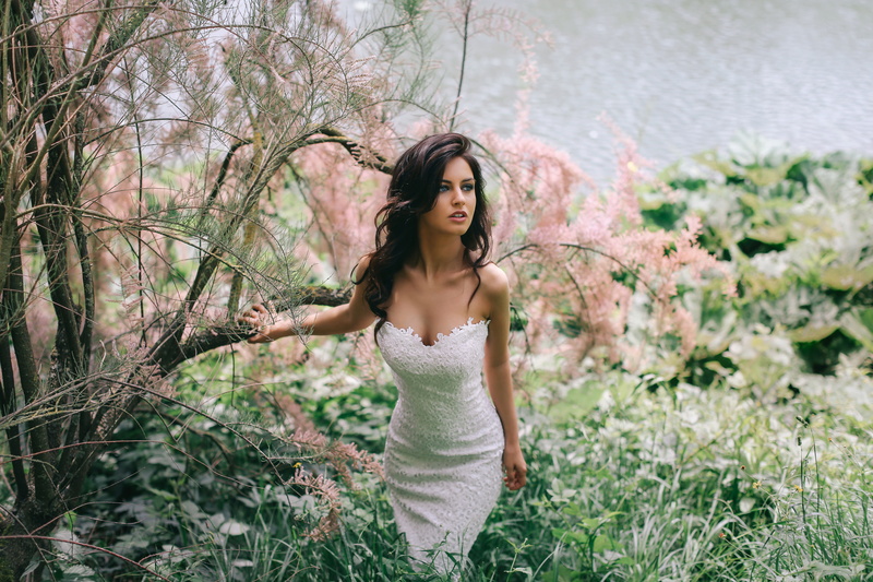 Bride, Dress, Women, Woman, Girl, Brunette, Spring, 5K