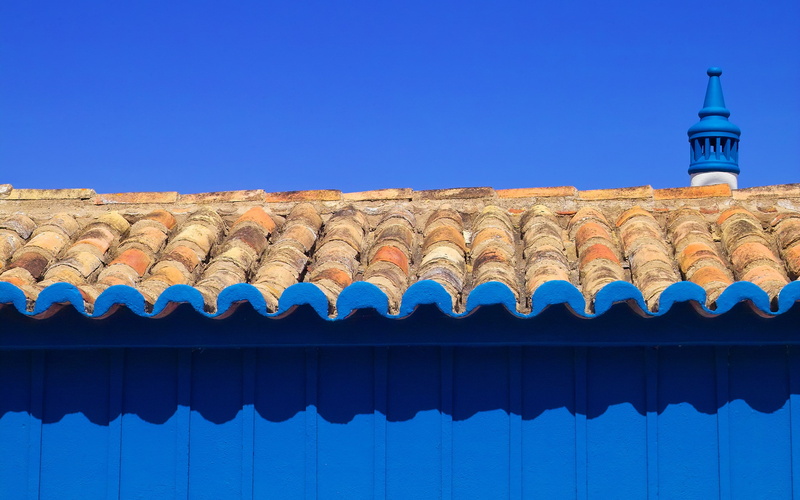sky, blue, 2K, rooftops