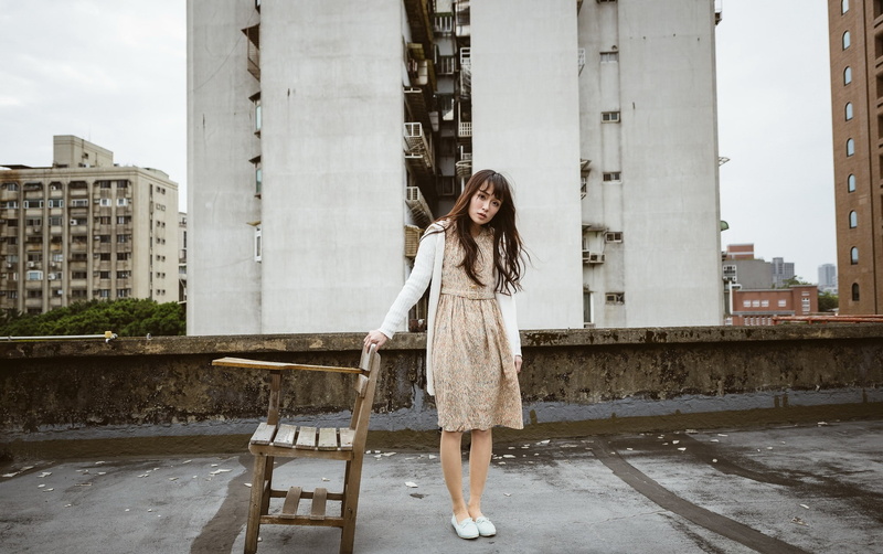 1080P, model, women, rooftops, Asian