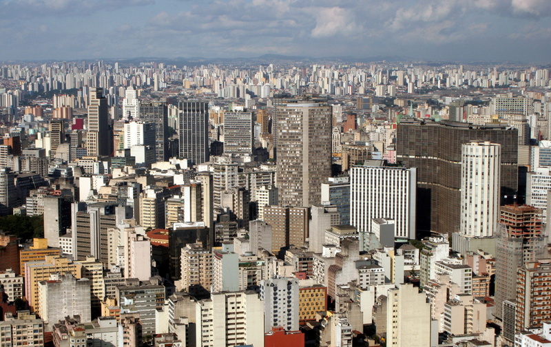 city, building, sao, aerial view, brazil, landscape, 2K, metropole, urban, paulo