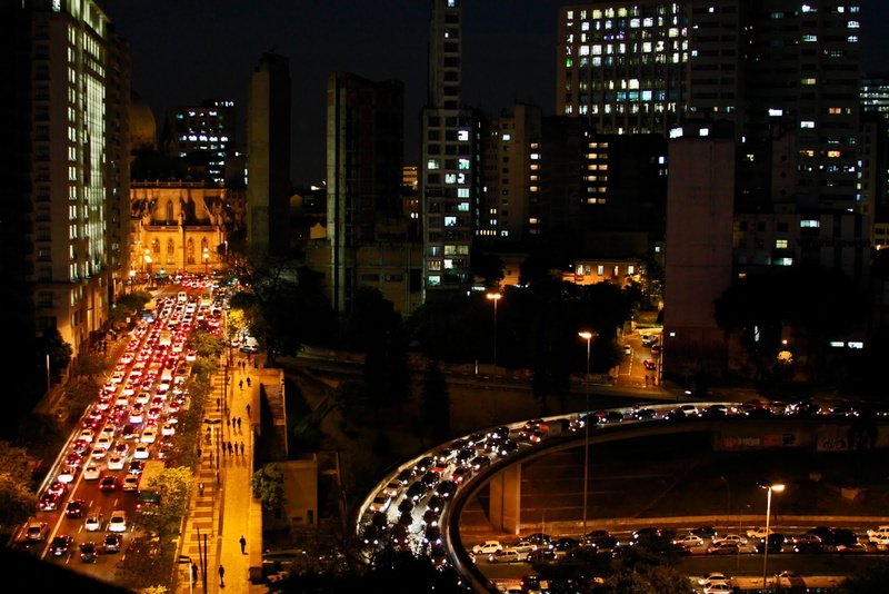 night, sao, 4K, building, urban, traffic, landscape, metropole, city, paulo, brazil